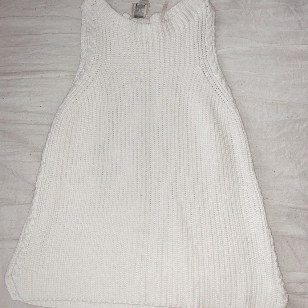 Sweater knit tank top